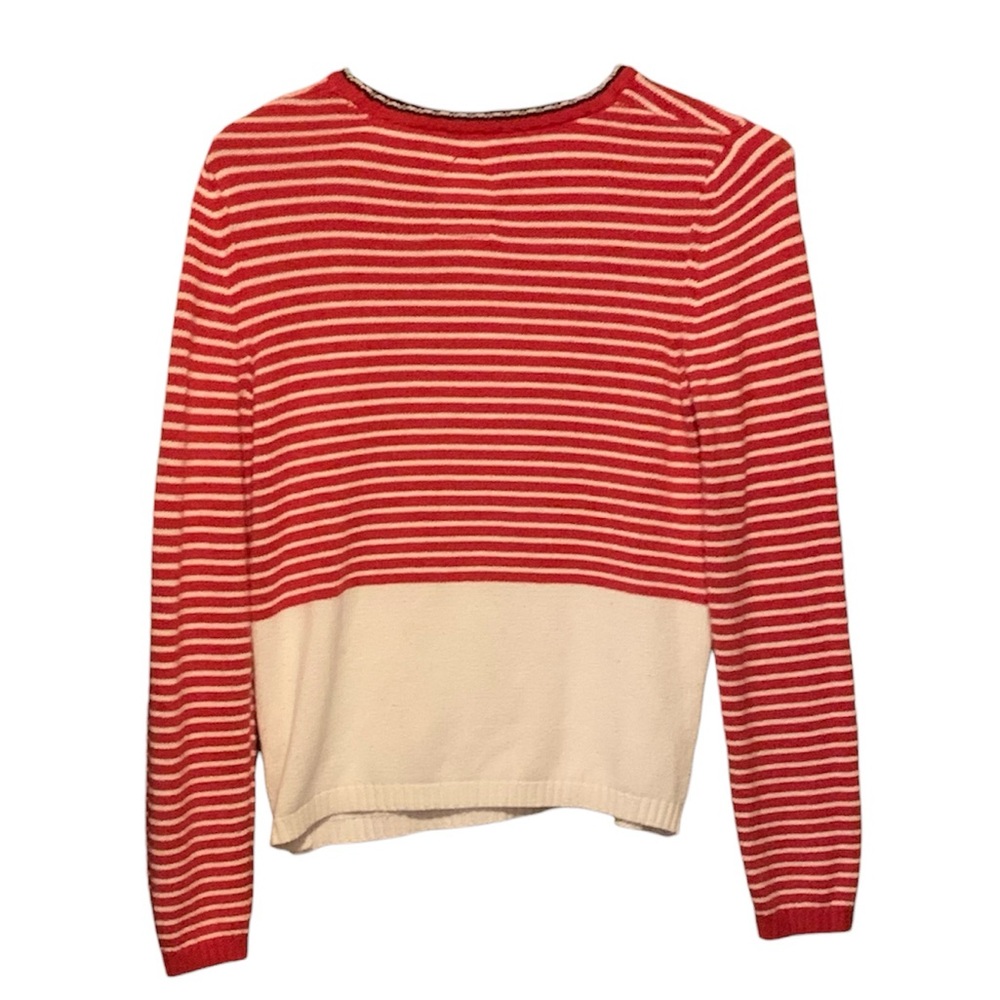 Superdry Women's Red & White Striped Sweater - Picture 4 of 6